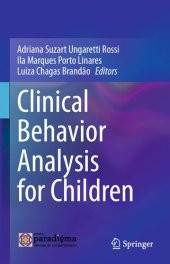 book Clinical Behavior Analysis for Children