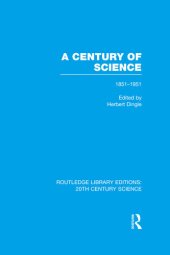 book A Century of Science 1851-1951