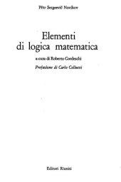 book Elementi di Logica Matematica