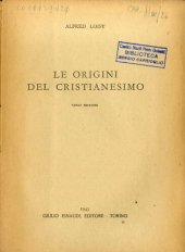 book Le origini del cristianesimo