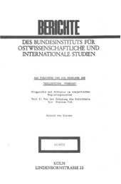 book DAS POLITBÜRO UND DIE PROBLEME DER "KOLLEKTIVEN FÜHRUNG" Oligarchie und Diktatur im sowjetischen Regierungssystem. Teil 1 Von der Gründung des Politbüros bis Stalins Tod