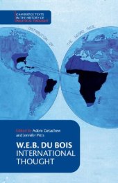 book W. E. B. Du Bois: International Thought