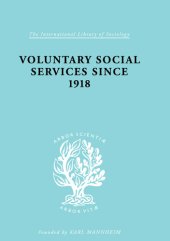 book Voluntary Social Services Since 1918