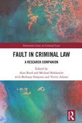 book Fault in Criminal Law: A Research Companion