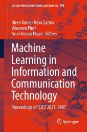 book Machine Learning in Information and Communication Technology: Proceedings of ICICT 2021, SMIT