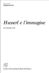 book Husserl e l'immagine