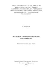 book Функциональные пространства вводный курс