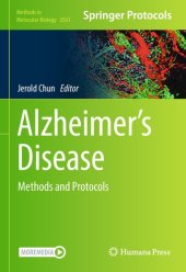 book Alzheimer’s Disease: Methods and Protocols