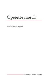 book Operette morali