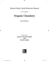 book Organic Chemistry Student Study Guide/Solution