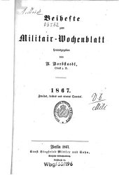 book Beihefte zum Militär-Wochenblatt