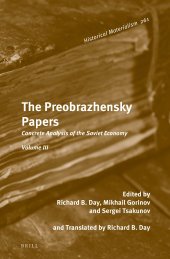 book The Preobrazhensky Papers: Concrete Analysis of the Soviet Economy. Volume III