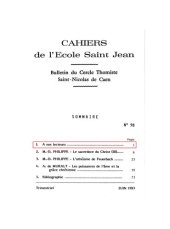 book A nos lecteurs  - Présentation des Cahiers, les trois Sagesses