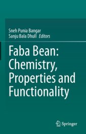 book Faba Bean: Chemistry, Properties and Functionality