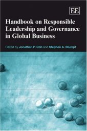 book Handbook on Responsible Leadership And Governance in Global Business