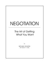 book Negotiation: The Art of Getting What You Want 