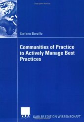 book Communities of Practice to Actively Manage Best Practices