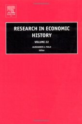 book Research in Economic History, Volume 22, Volume 22 