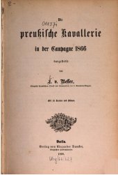 book Die preußische Kavallerie in der Campagne 1866