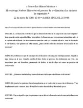 book Somos los últimos bárbaros  El sociólogo Norbert Elías sobre el proceso de civilización y los instintos de superación