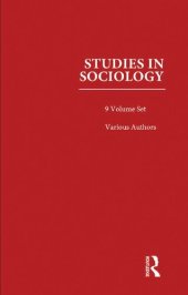 book Studies in Sociology: 9-Volume Set