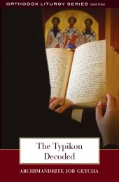 book The Typikon Decoded: An Explanation of Byzantine Liturgical Practice