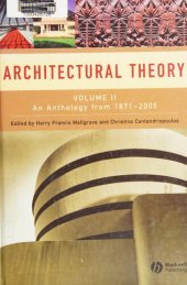 book Architectural theory (volume II)