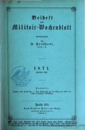 book Beihefte zum Militär-Wochenblatt