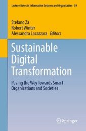 book Sustainable Digital Transformation: Paving the Way Towards Smart Organizations and Societies