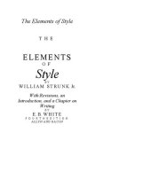 book The Elements of Style, Fourth Edition