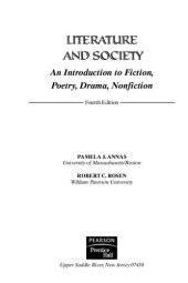 book Literature And Society: An Introduction To Fiction, Poetry, Drama, Nonfiction