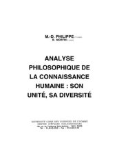 book Cours ULSH - 1985-1986 - Analyse philosophique de la connaissance humaine