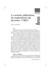 book A corrente Subterrânea do Materialismo do Encontro