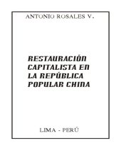 book Restauración Capitalista en la República Popular China