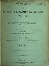 book Tagebuch des Deutsch-Französischen Krieges 1870-1871 ; eine Sammlung der wichtigeren Quellen