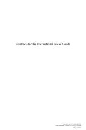 book Contracts for the international sale of goods: applicability and applications of the 1980 United Nations Sales Convention /