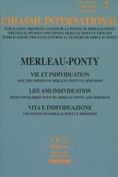 book Merleau-Ponty Vie Et Individuation (Chiasmi International) (French Edition)