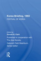 book Korea Briefing, 1993: Festival Of Korea Edition