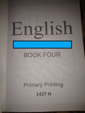 book English. Book four