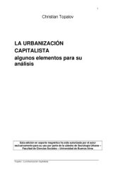 book La urbanización capitalista: Algunos elementos para su análisis