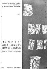 book Las crisis de subsistencias de España en el siglo XIX