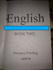 book English. Book two