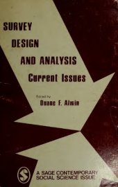 book Survey Design and Analysis: Current Issues