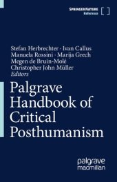 book Palgrave Handbook Of Critical Posthumanism