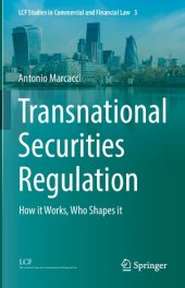 book Transnational Securities Regulation: How it Works, Who Shapes it