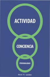 book Actividad, conciencia, personalidad