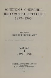 book Winston S. Churchill: His Complete Speeches, 1897-1963, Vol 1: 1897-1908