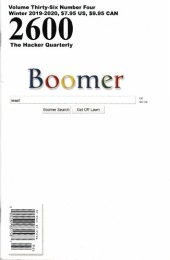 book 2600 The Hacker Quarterly - Volume 36 Issue 4 - Winter 2019-2020