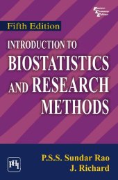 book Introduction to Biostatistics and Research Methods