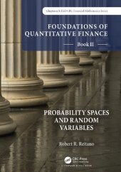 book Foundations of Quantitative Finance, Book II: Probability Spaces and Random Variables